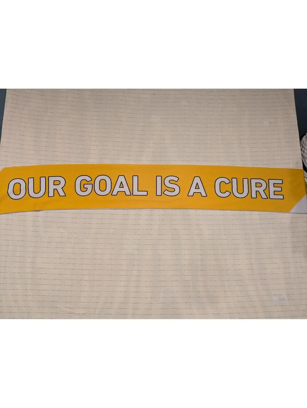 Adidas MLS Scarf - Kicks Against Cancer - Yellow & White